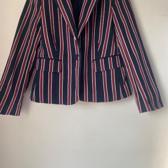 Frame 0 Striped Shrunken Blazer - Picture 5 of 14